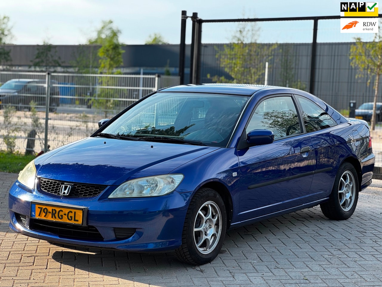 Honda Civic Coupé - 1.7i LS|AIRCO|ELEKRAMEN|NAVI|TOPPERTJE - AutoWereld.nl