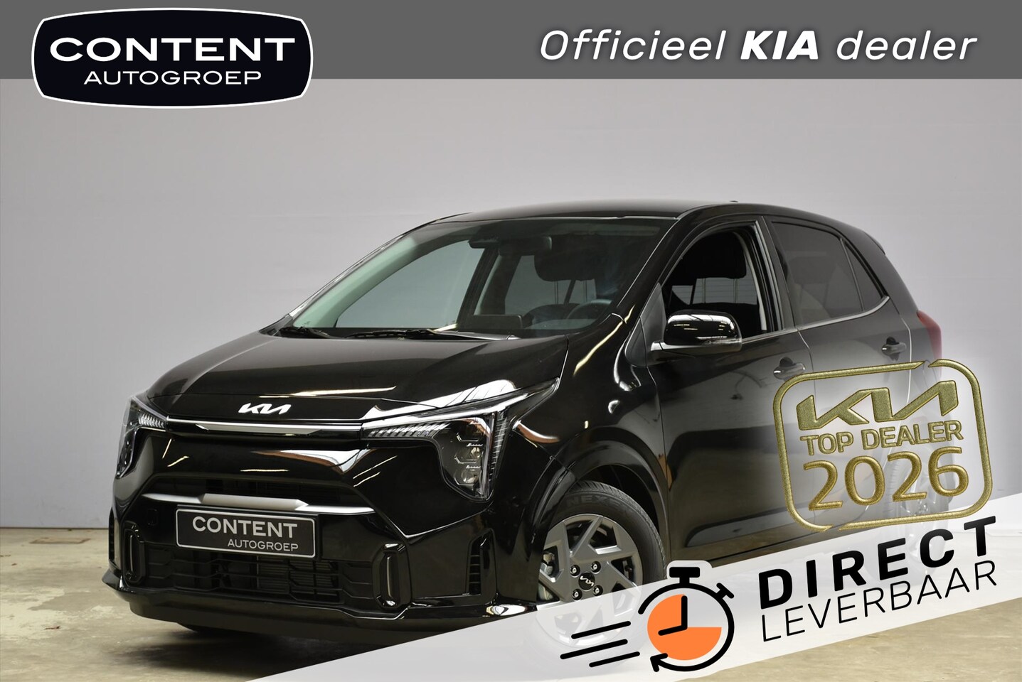 Kia Picanto - 1.0 GDI 4-zits DynamicPlusLine NIEUW - DIRECT LEVERBAAR - AutoWereld.nl