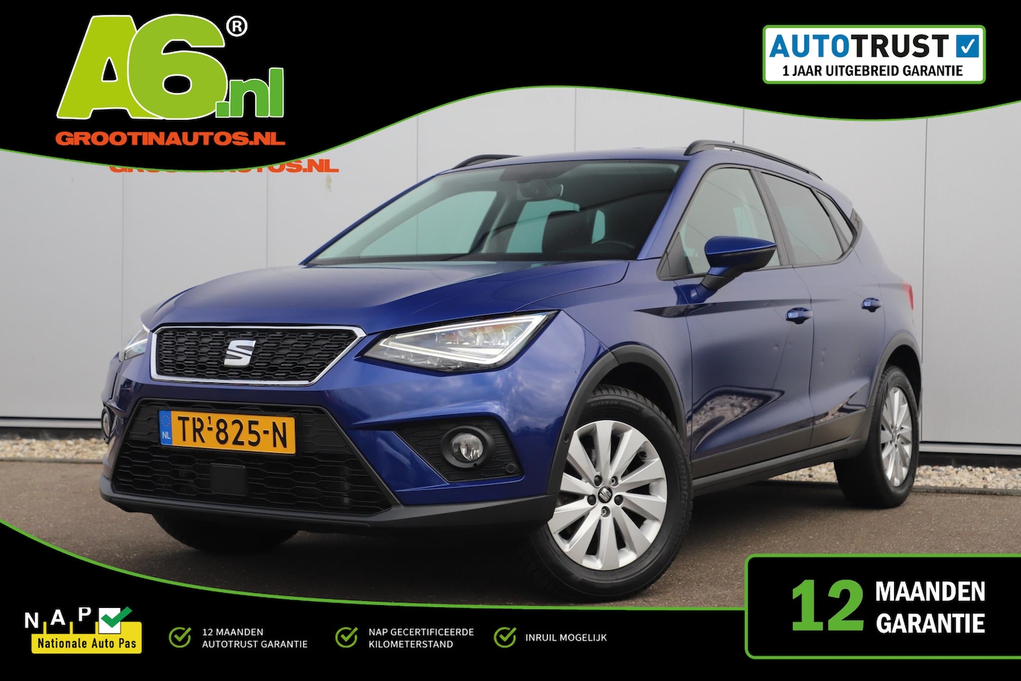 SEAT Arona - 1.0 TSI Style Business Intense DSG Automaat 116PK Trekhaak Navigatie Camera Clima Adaptive - AutoWereld.nl
