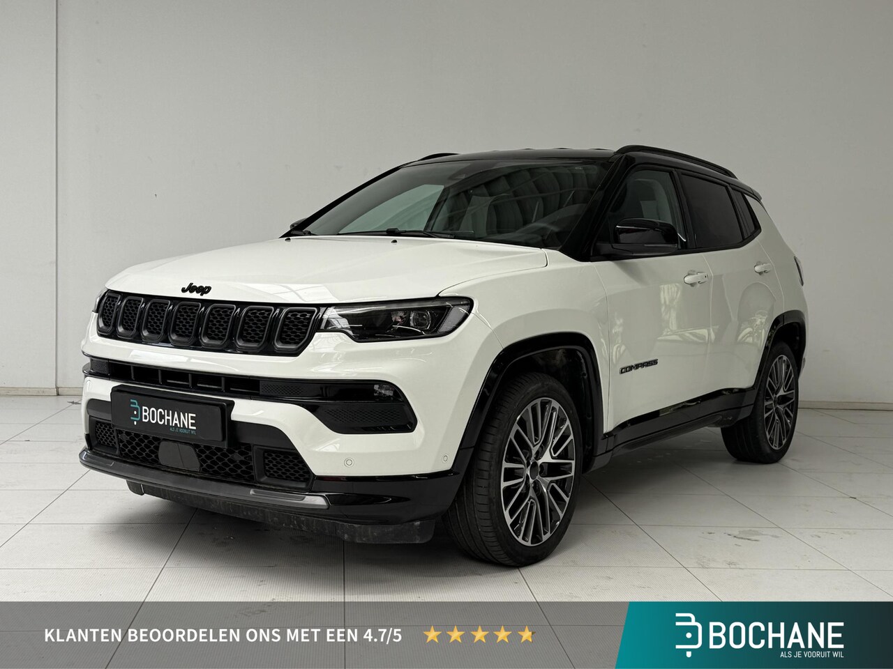 Jeep Compass - 1.5T e-Hybrid Summit | Apple CarPlay / Android Auto | Achteruitrijcamera | Adaptive Cruise - AutoWereld.nl