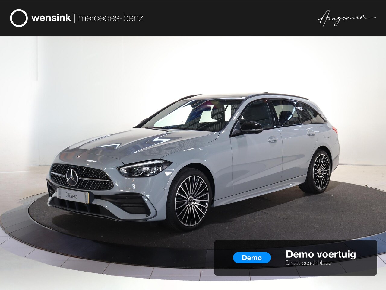 Mercedes-Benz C-klasse Estate - 300e Business Solution AMG | Night | Panoramaschuifdak | Trekhaak | Sfeerverlichting | 19 - AutoWereld.nl
