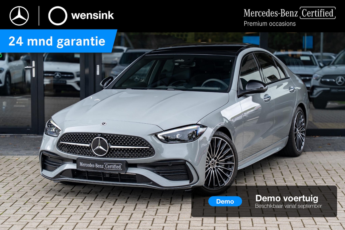 Mercedes-Benz C-klasse - 180 Star Edition AMG | AMG line Plus | Panoramaschuifdak | Nightpakket | Trekhaak | Head-U - AutoWereld.nl