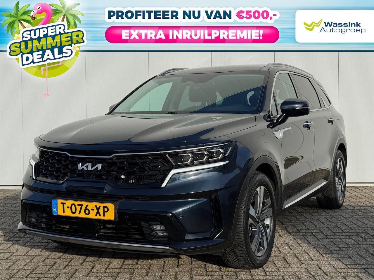 Kia Sorento - 1.6 T-GDi 265pk PHEV DynamicPlusLine 7 zits | SUMMER DEALS | Bose Audio | Stoel- en Stuurv - AutoWereld.nl