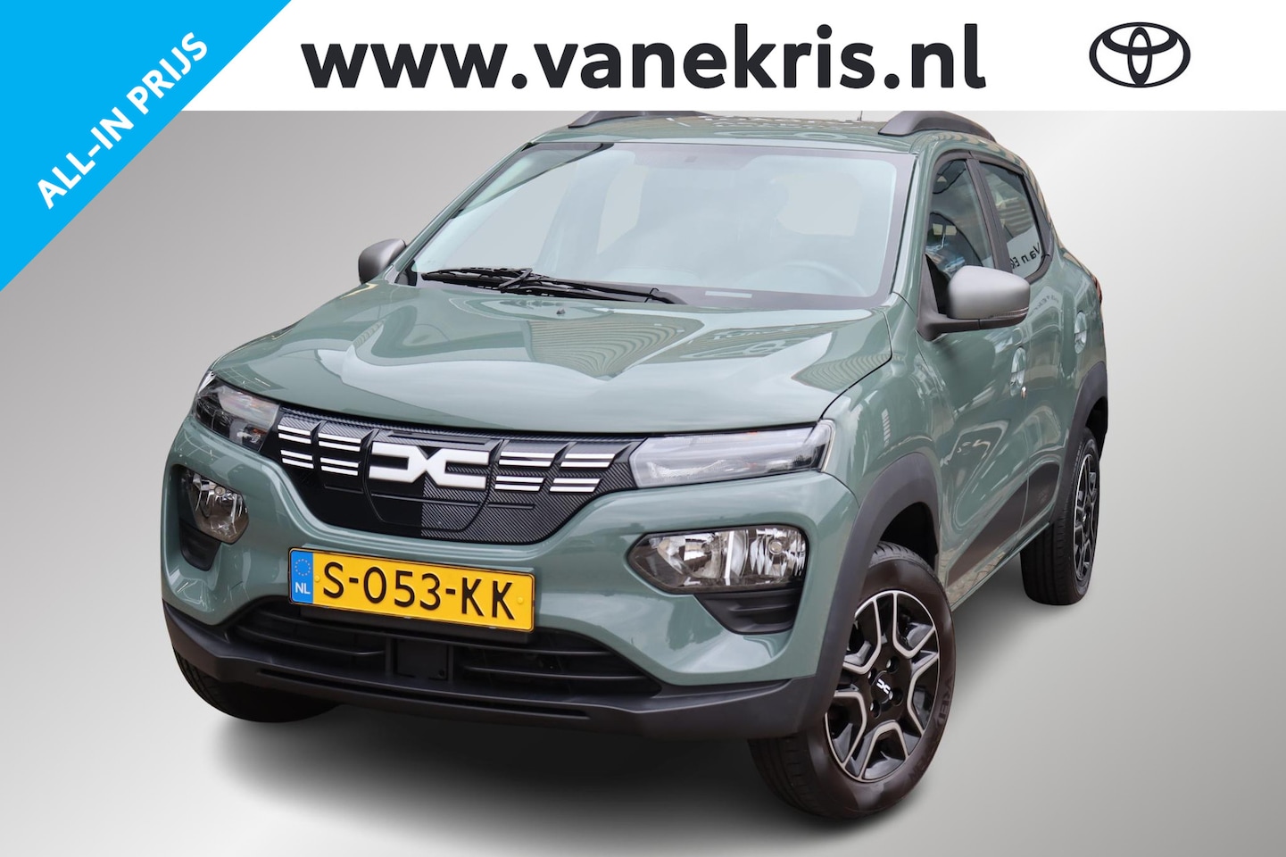 Dacia Spring - Expression 27 kWh, Leder, Parkeersensoren , SOH 93%, Rijklaarprijs! - AutoWereld.nl