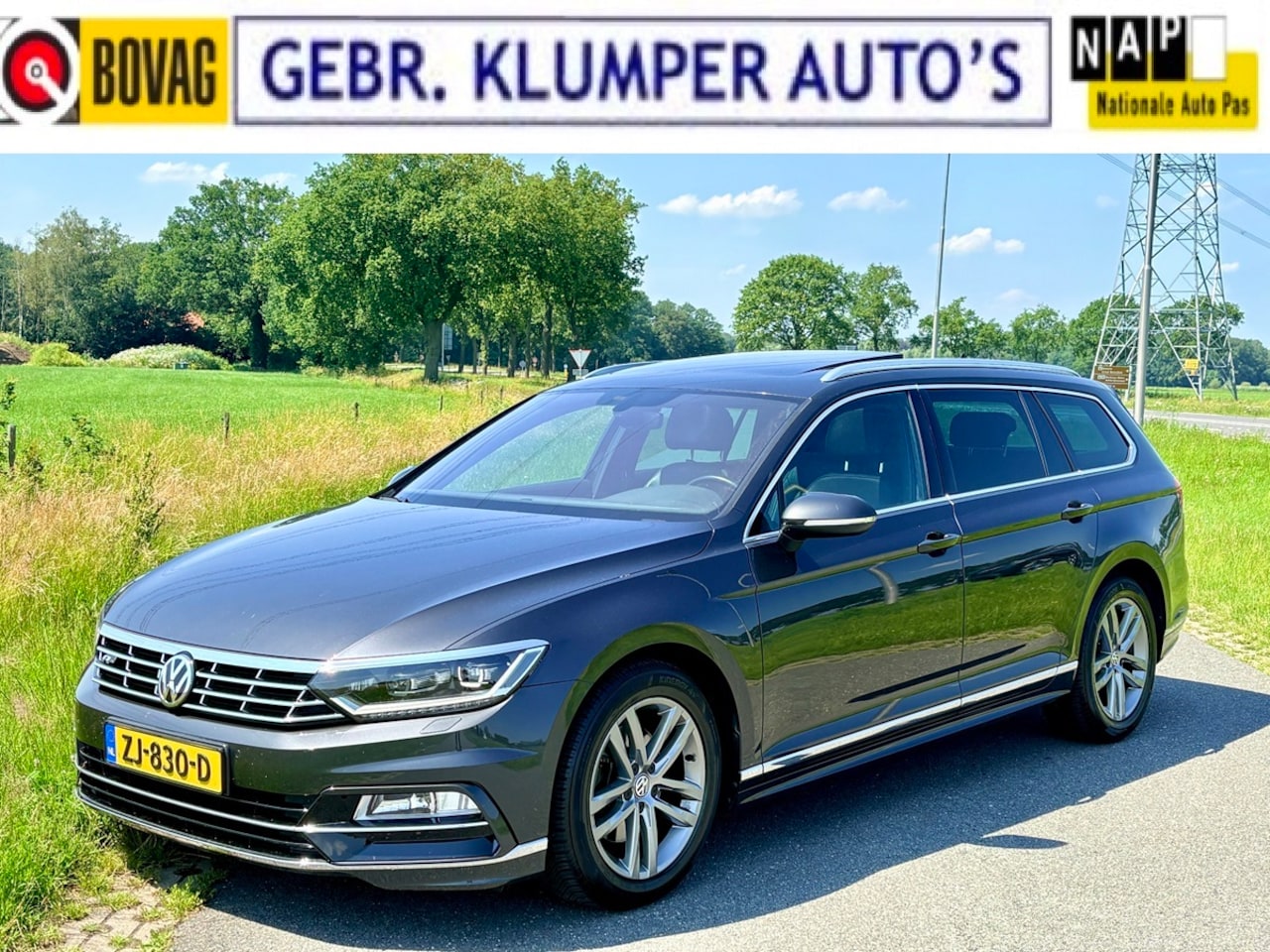 Volkswagen Passat Variant - 1.5 TSI Highline Business R Pano, Virtual, Leer, LED, NL-Auto, R-Line - AutoWereld.nl