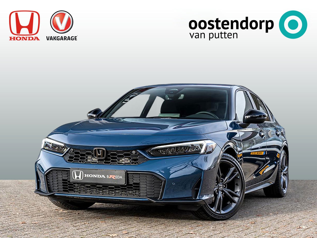 Honda Civic - 2.0 Full Hybrid Sport | NL auto l 8 jaar garantie | Seabed Blue Pearl | All In prijs | Nav - AutoWereld.nl