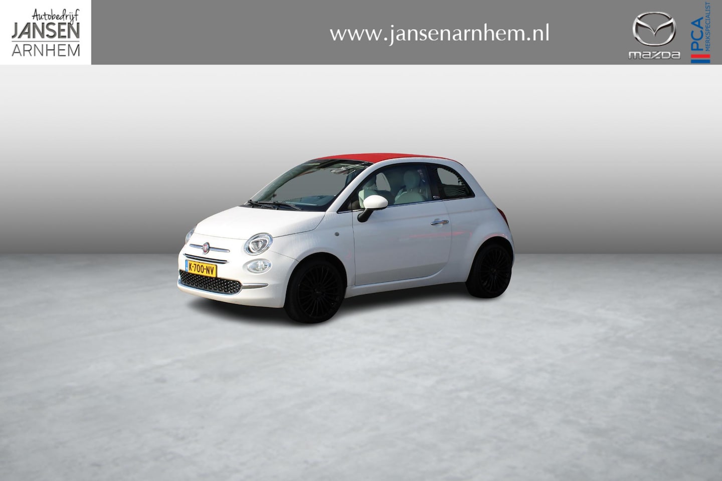 Fiat 500 C - 0.9 TwinAir Turbo Lounge 0.9 TwinAir 80PK Turbo Lounge , Cabrio, Clima, Cruise, Navi, Bluetooth, LMV 17 Inch - AutoWereld.nl