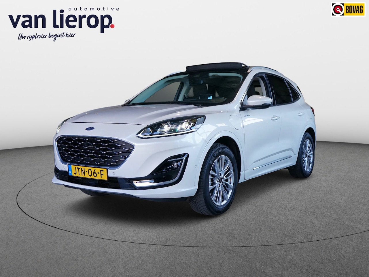 Ford Kuga - 2.5 PHEV Vignale|PANO|LEDER|STOEL/STUURVERW|NAVI|B&O - AutoWereld.nl