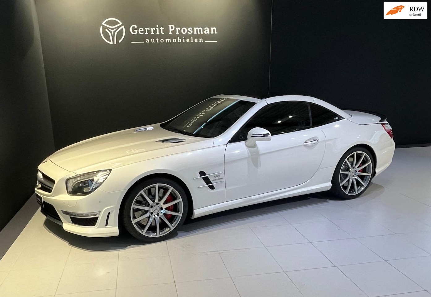 Mercedes-Benz SL-klasse Cabrio - 63 AMG P30 Performance | 29.700 km | 564pk | Sper | ABC | Diamantwit | Carbon | Schadevrij - AutoWereld.nl
