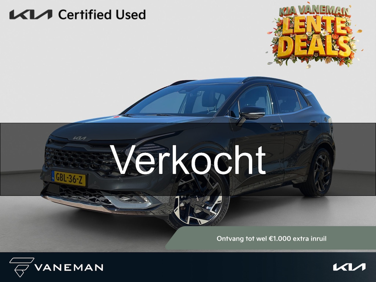 Kia Sportage - 1.6 T-GDi Plug-in Hybrid AWD GT-PlusLine Stoelventilatie | Dodehoek Camera | Harman Kardon - AutoWereld.nl