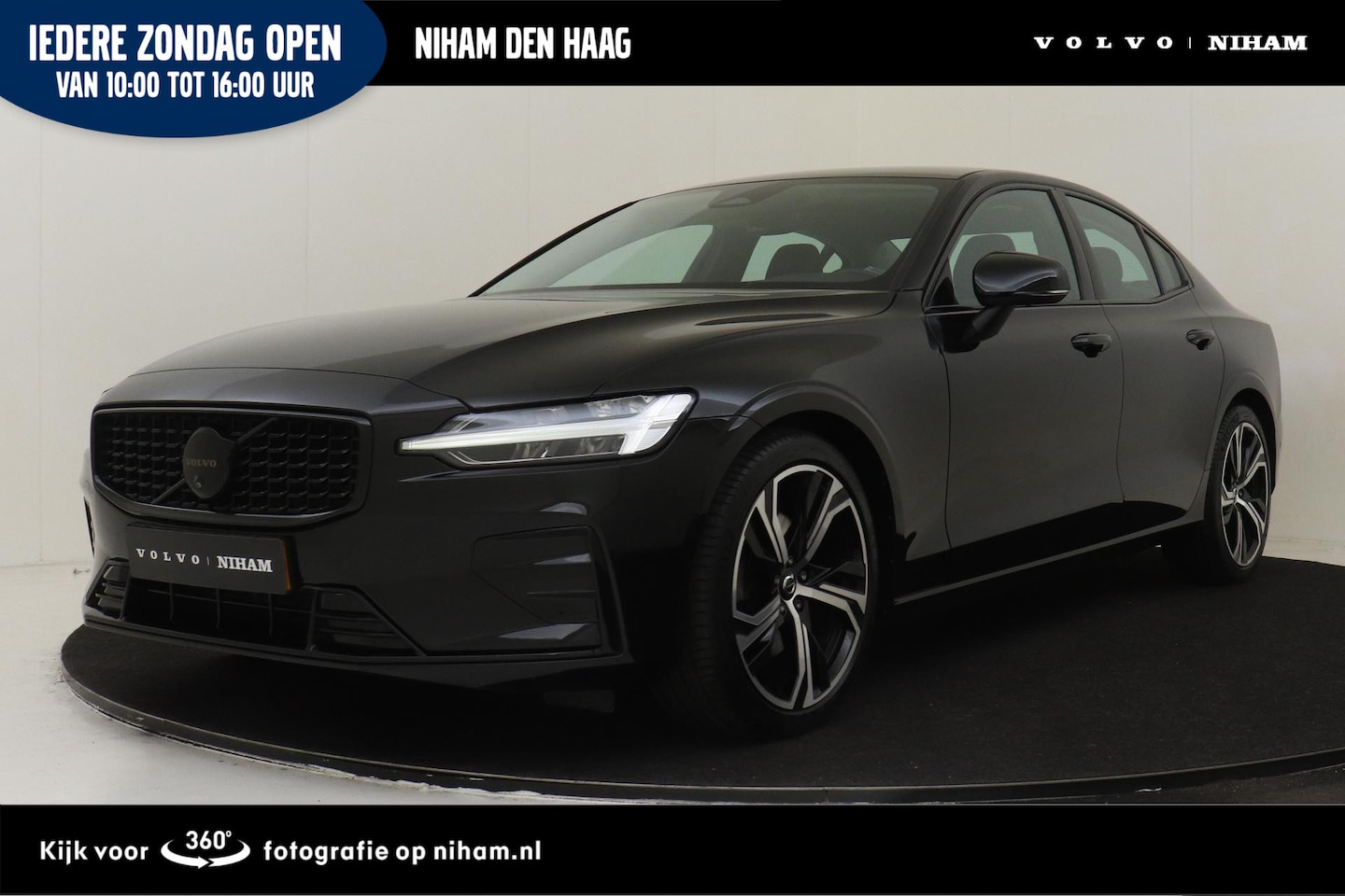Volvo S60 - B4 (M-HYBRID) PLUS DARK -LEDER|POWER-SEATS|360°CAM|CLIMATE|BLIS|BLACK.BADGE|19" - AutoWereld.nl