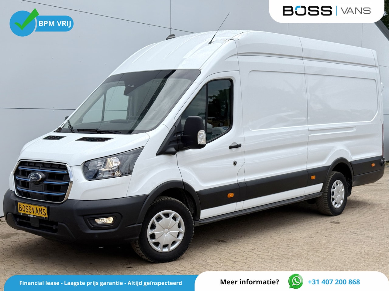 Ford E-Transit - 68kWh 184PK L4H3 317km WLTP 96,5% (SOH) BEV Snelladen Carplay Climate control Cruise contr - AutoWereld.nl