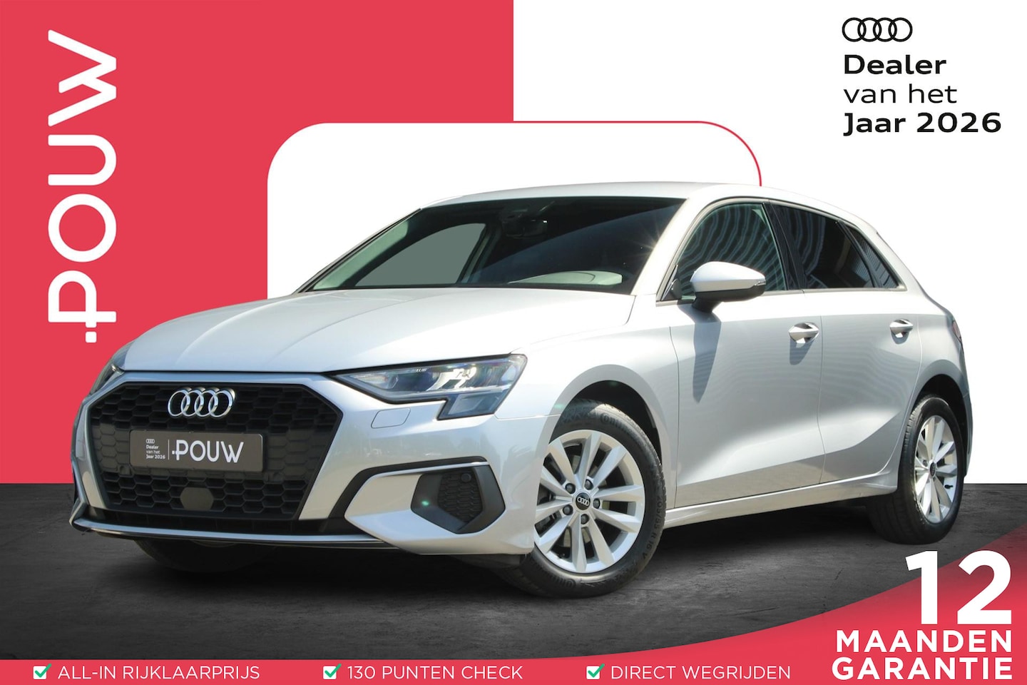 Audi A3 Sportback - 30 TFSI 110pk Pro Line | Smartphone Interface | 16" Velgen | Uitwijkassistent | Cruise Con - AutoWereld.nl