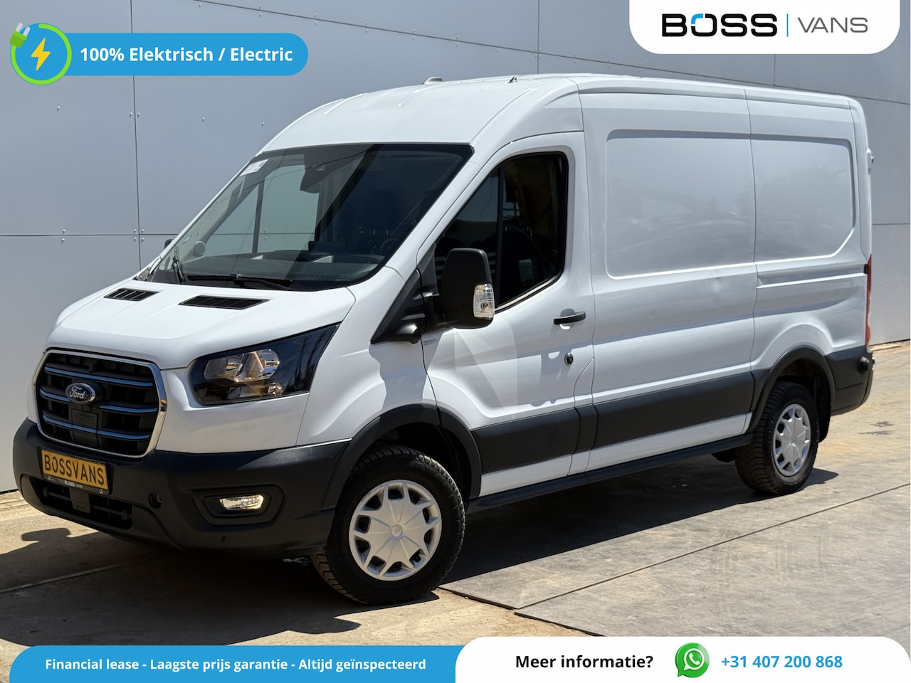Ford E-Transit - 68kWh 184PK L2H2 316km WLTP 94,9% (SOH) Climate Control Cruise Control CarPlay Navigatie P - AutoWereld.nl