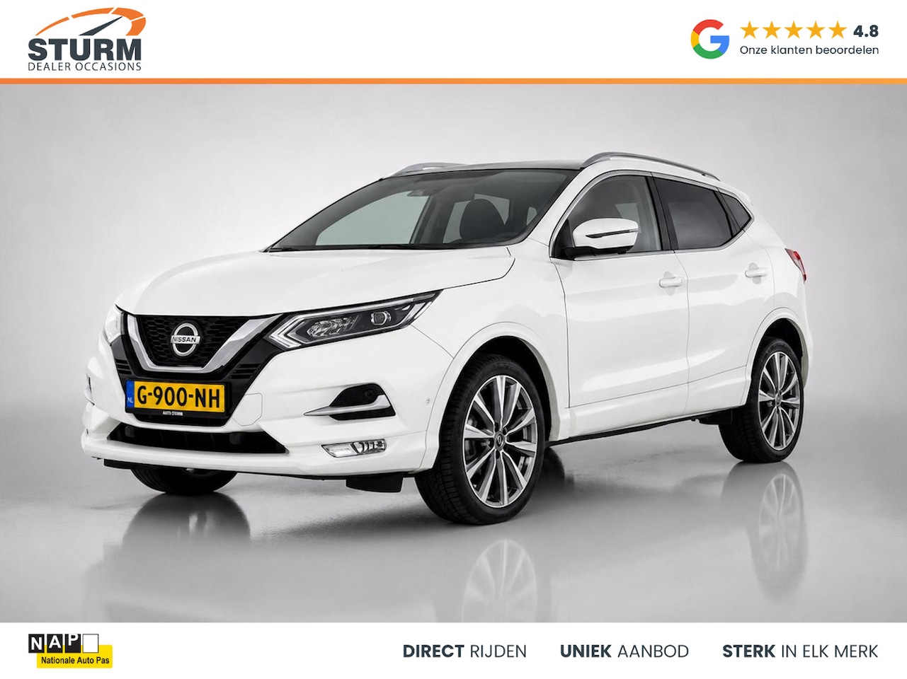 Nissan Qashqai - 1.3 DIG-T Tekna Automaat incl. Trekhaak! - AutoWereld.nl
