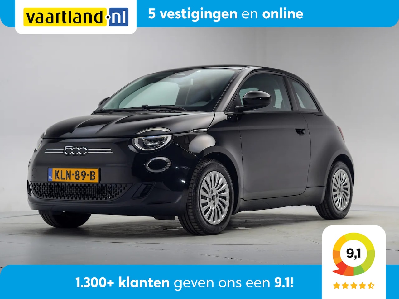 Fiat 500 - 24kwh 3-Fase [ Apple/Android Climate Cruise ] - AutoWereld.nl