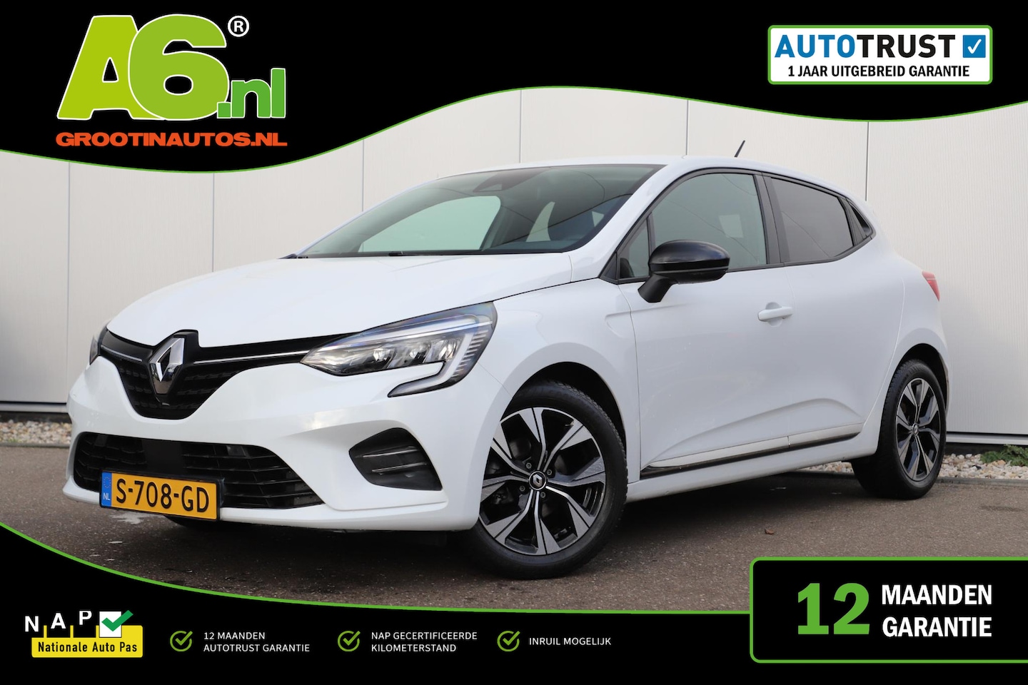 Renault Clio - 1.0 TCe 90 Evolution 6-bak 16 inch LMV Carplay Android Navigatie Camera Rijstrooksensor Ai - AutoWereld.nl