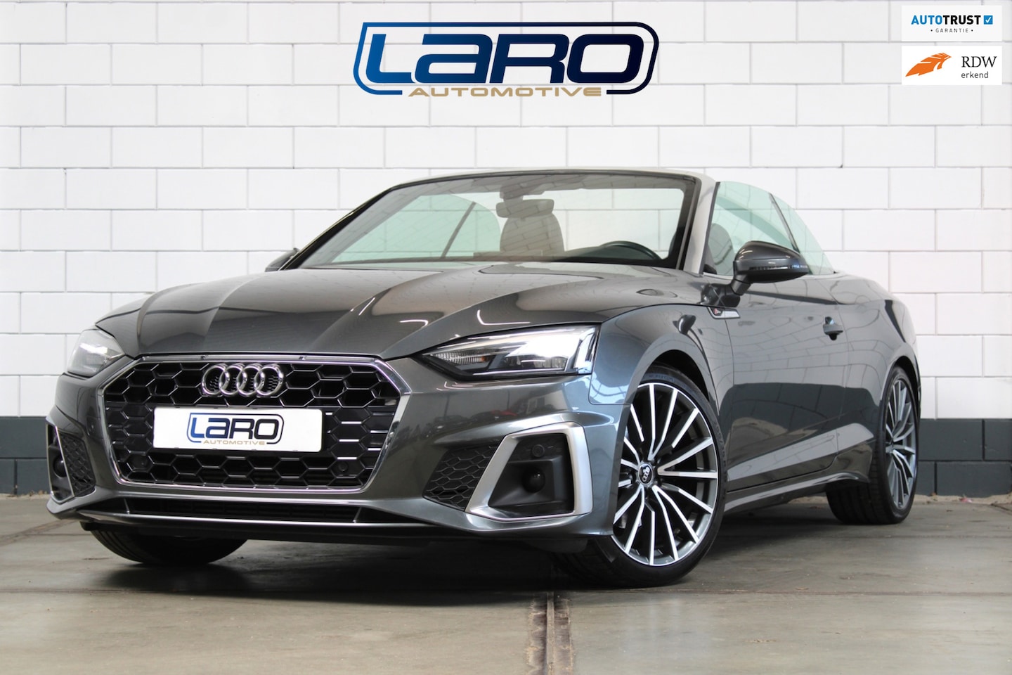 Audi A5 Cabriolet - 40 TFSI 190pk 3x S Line | Facelift Virtual Trekhaak Cam Sfeer stoel + nek verwarming - AutoWereld.nl