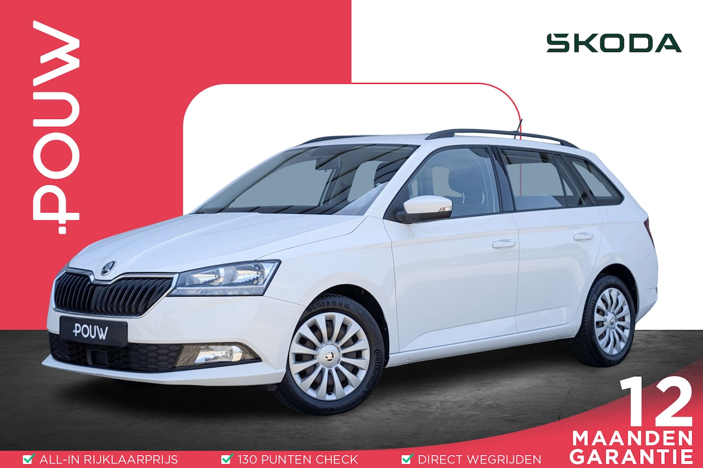 Skoda Fabia Combi - 1.0 TSI 95pk Ambition | Navigatie | Smartlink | Cruise Control - AutoWereld.nl