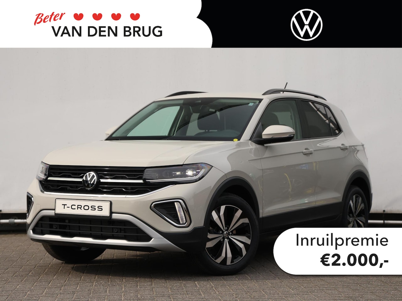 Volkswagen T-Cross - Life Edition 1.0 TSI 116 PK | Led Matrix | Keyless | App-Connect | Trekhaak | PDC | Camera - AutoWereld.nl
