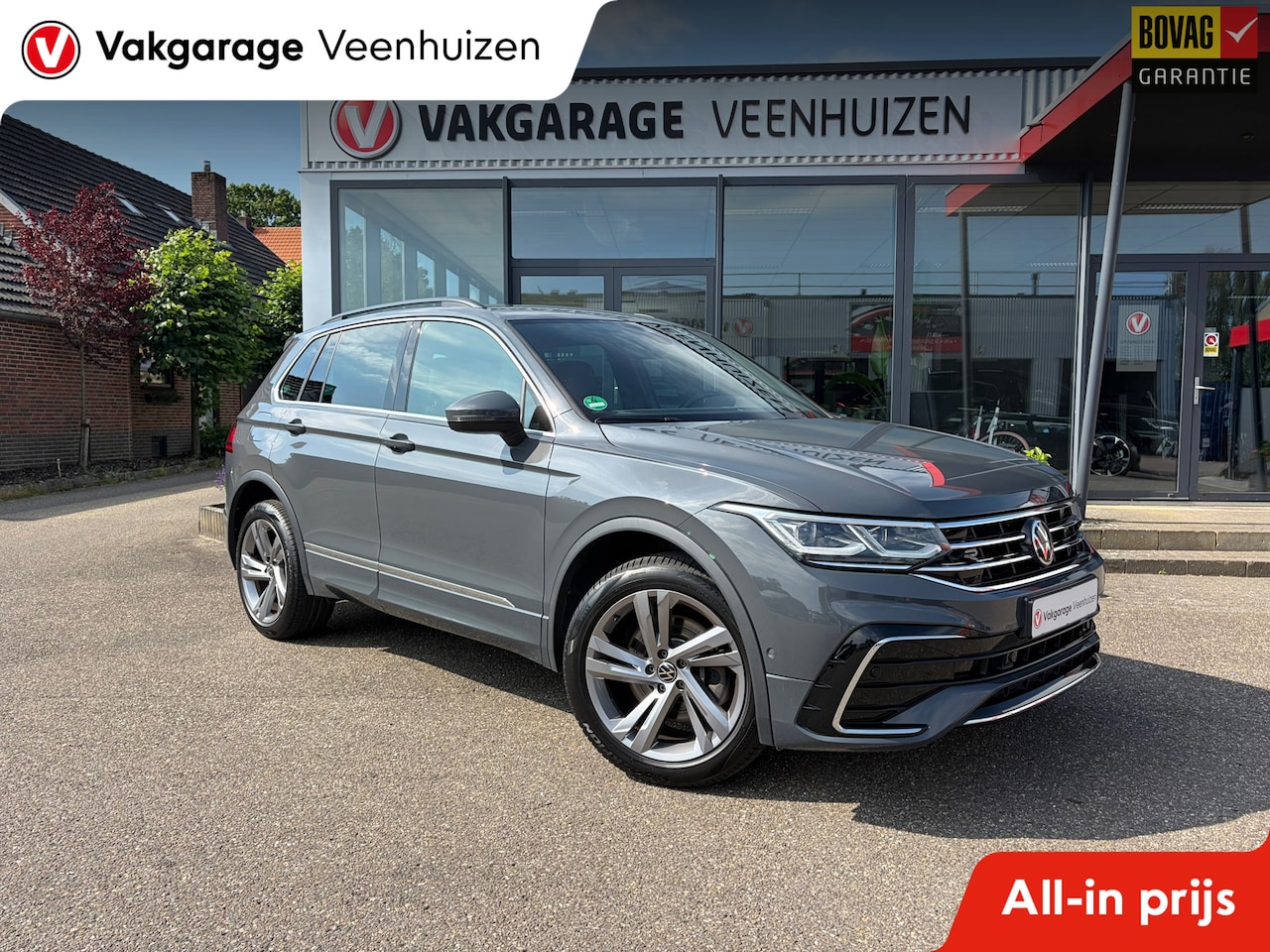 Volkswagen Tiguan - 1.4 TSI eHybrid R-Line Business+|Rijklaar prijs|Leder|Memory|Camera|Dodehoek|Carplay|Navi| - AutoWereld.nl