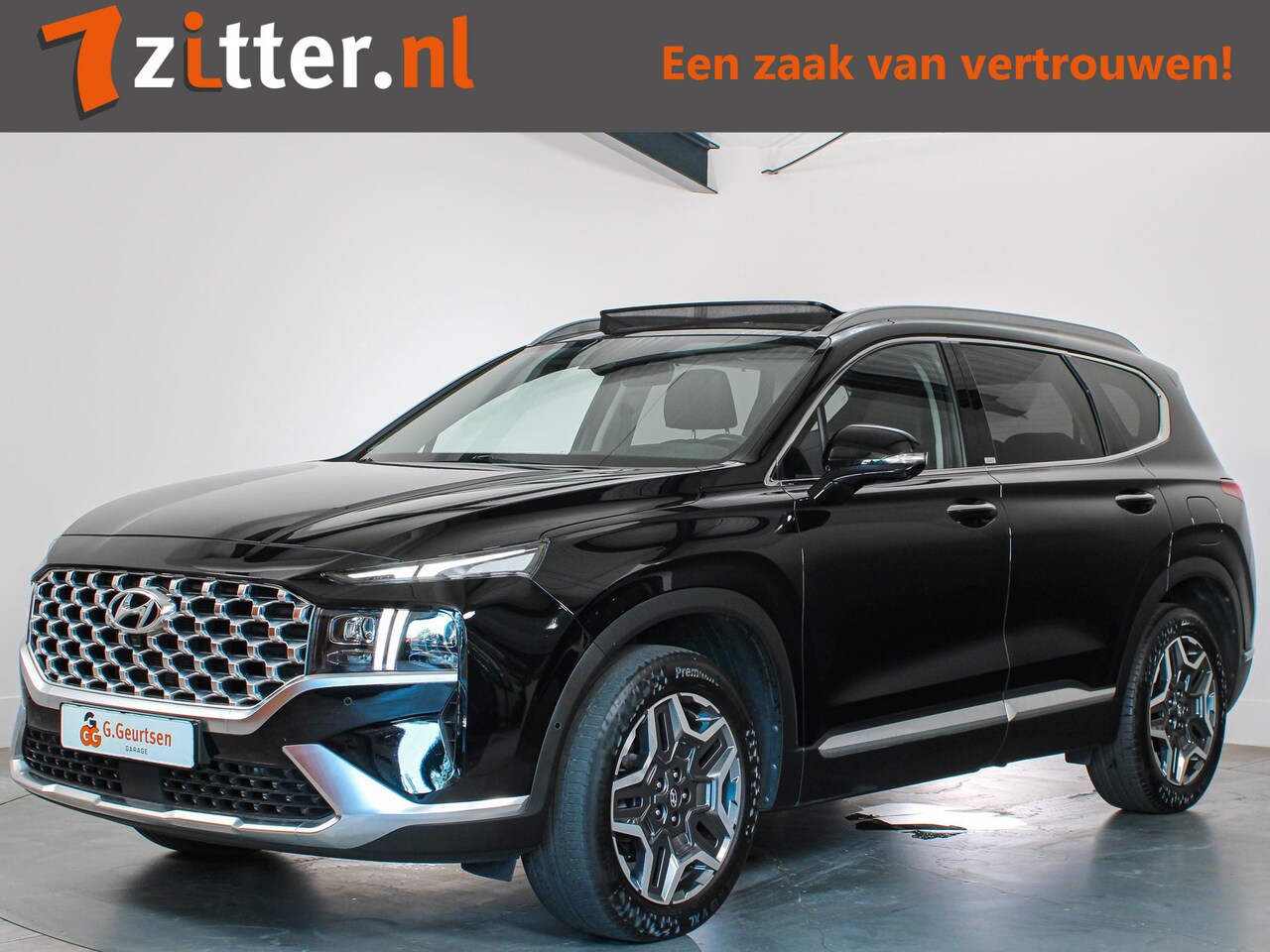 Hyundai Santa Fe - 1.6 T-GDI HEV Premium Sky 7-Persoons Panoramadak, 360Camera, Memory, Ventilatiestoelen - AutoWereld.nl