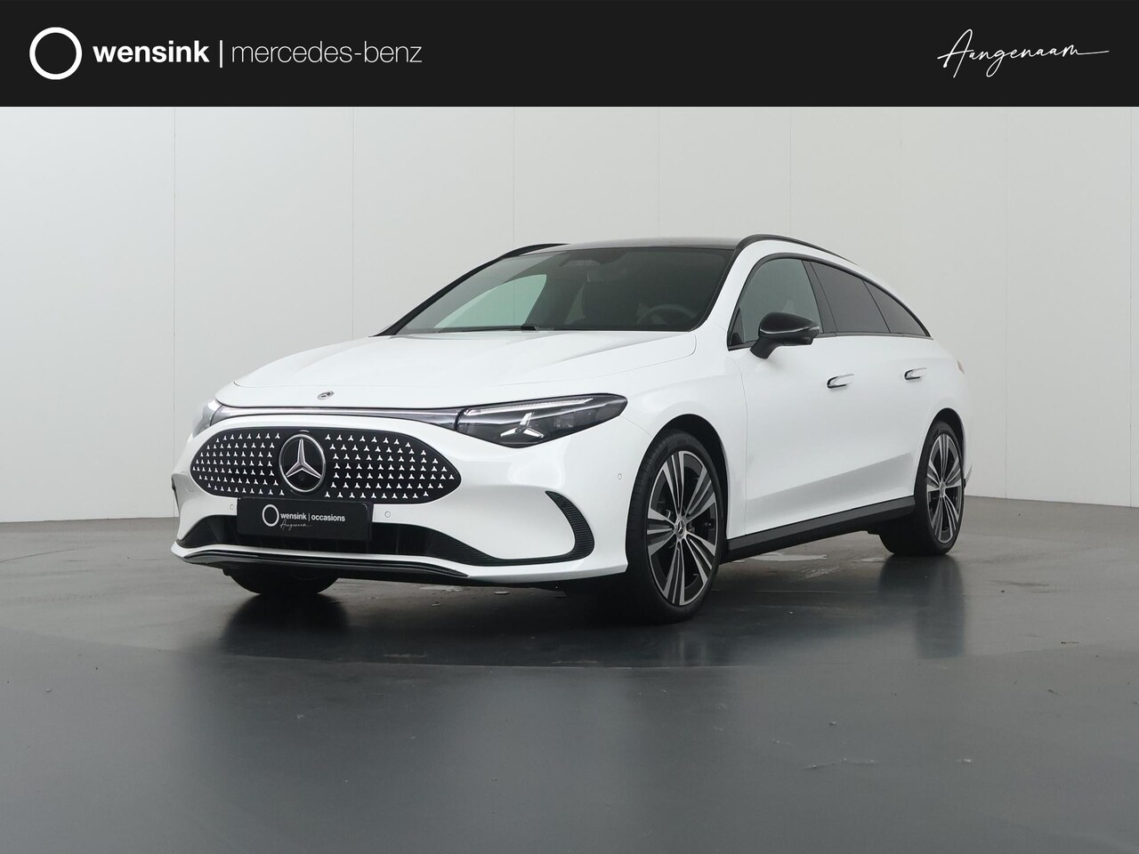 Mercedes-Benz CLA-klasse Shooting Brake - 250+ Business Solution Luxury 85 kWh | Panoramadak | Nightpakket | 19"LM velgen | Dodehoek - AutoWereld.nl