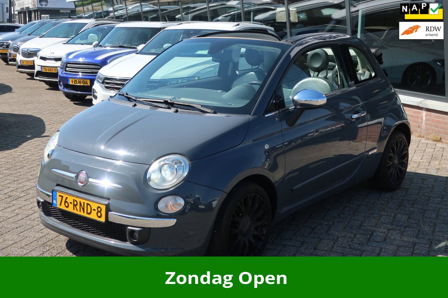 Fiat 500 C - 0.9 TwinAir Rock. XENON_CABRIO_PDC_LMV. - AutoWereld.nl