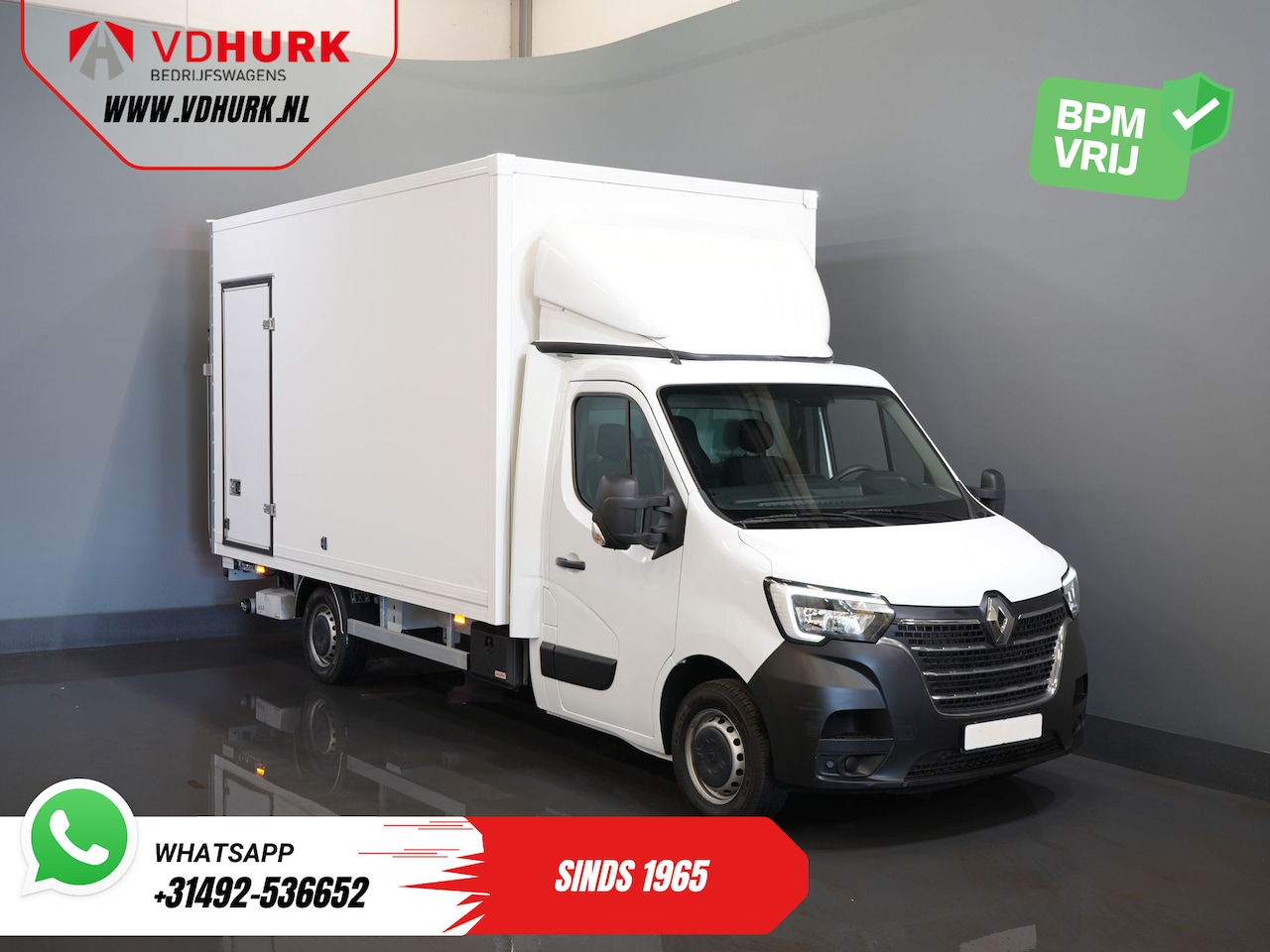 Renault Master - 2.3 dCi 165 pk Bakwagen 420x235x225/ Laadklep/ Zijdeur/ Topspoiler/ Cruise/ Airco - AutoWereld.nl