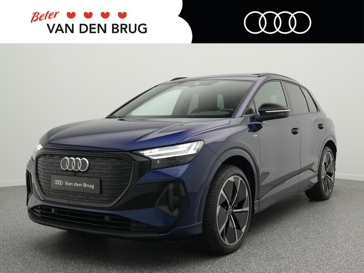 Audi Q4 e-tron - 50 quattro S edition 77 kWh 299 PK | LED Matrix | Leder | Elek. Verstelbare stoelen | Side - AutoWereld.nl