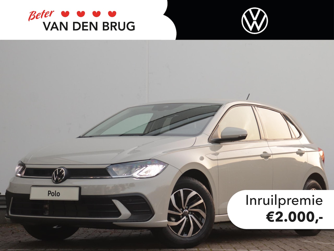 Volkswagen Polo - Life Edition 1.0 TSI 70 kW / 95 PK Hatchback 5 ver Camera | LED | Parkeersensoren | 15 inc - AutoWereld.nl