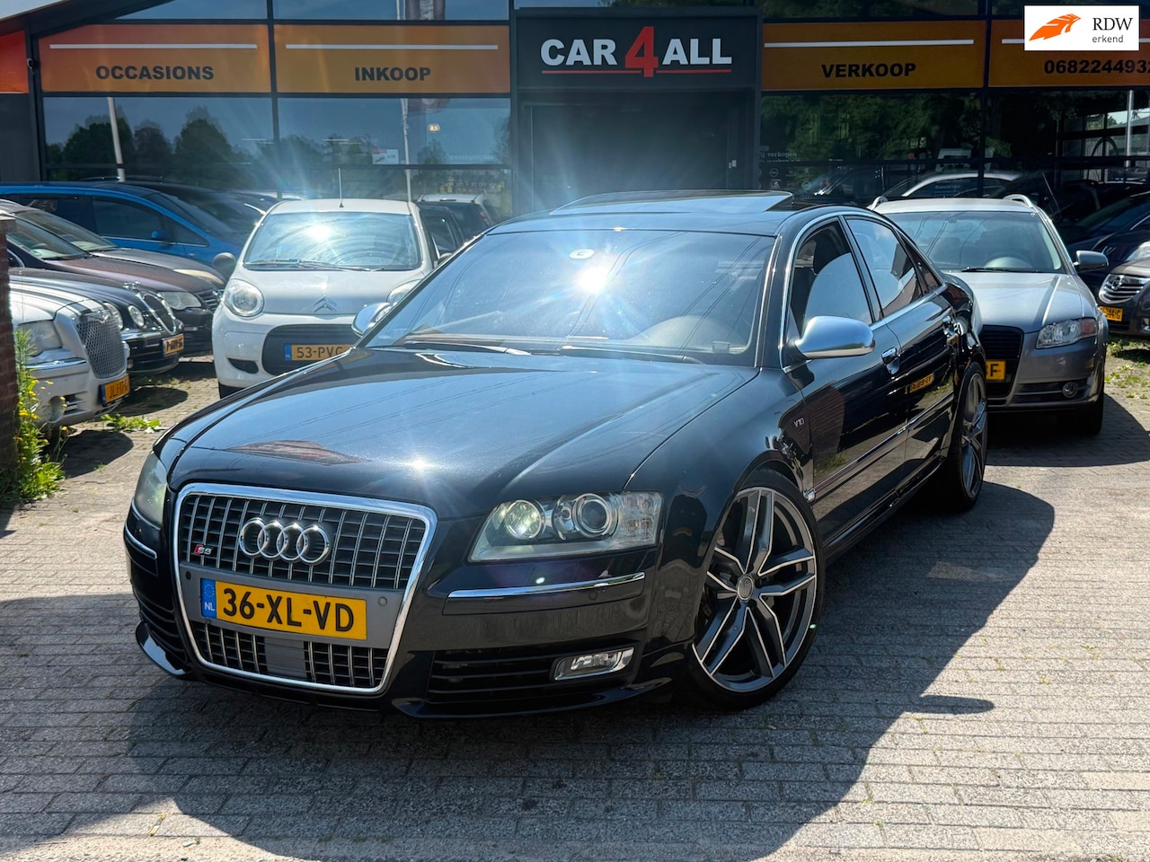Audi S8 - 5.2 KERAMISCH/B&O 3D/CARBON/LUCHTVERING/SCHUIFDAK/APK 23-10-2026/COMPLEET DEALERONDERHOUDE - AutoWereld.nl