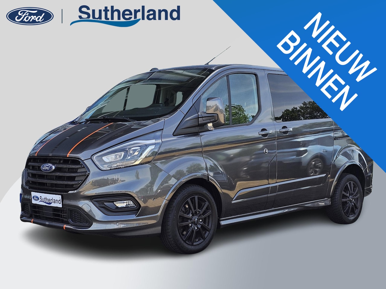 Ford Transit Custom - 320 2.0 TDCI L1H1 Sport 185pk Automaat | Compleet! |  DC | Dubbele Cabine | Dubbele Schuif - AutoWereld.nl