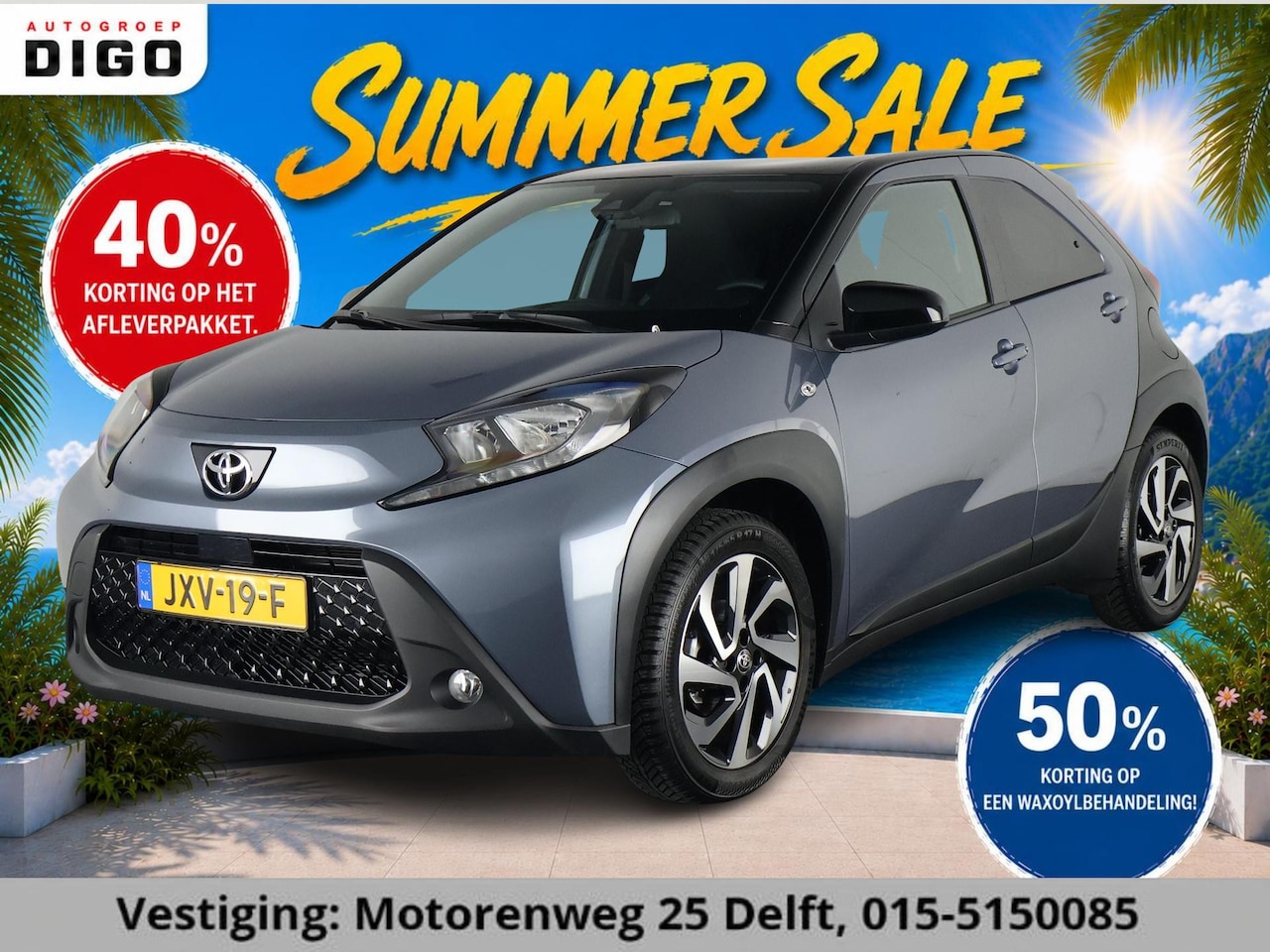 Toyota Aygo X - 1.0 VVT-i PULSE PACK BI-TONE GARANTIE 3-2035! CARPLAY NAVI.STOELVERWARMING. ADAPTIVE CRUIS - AutoWereld.nl