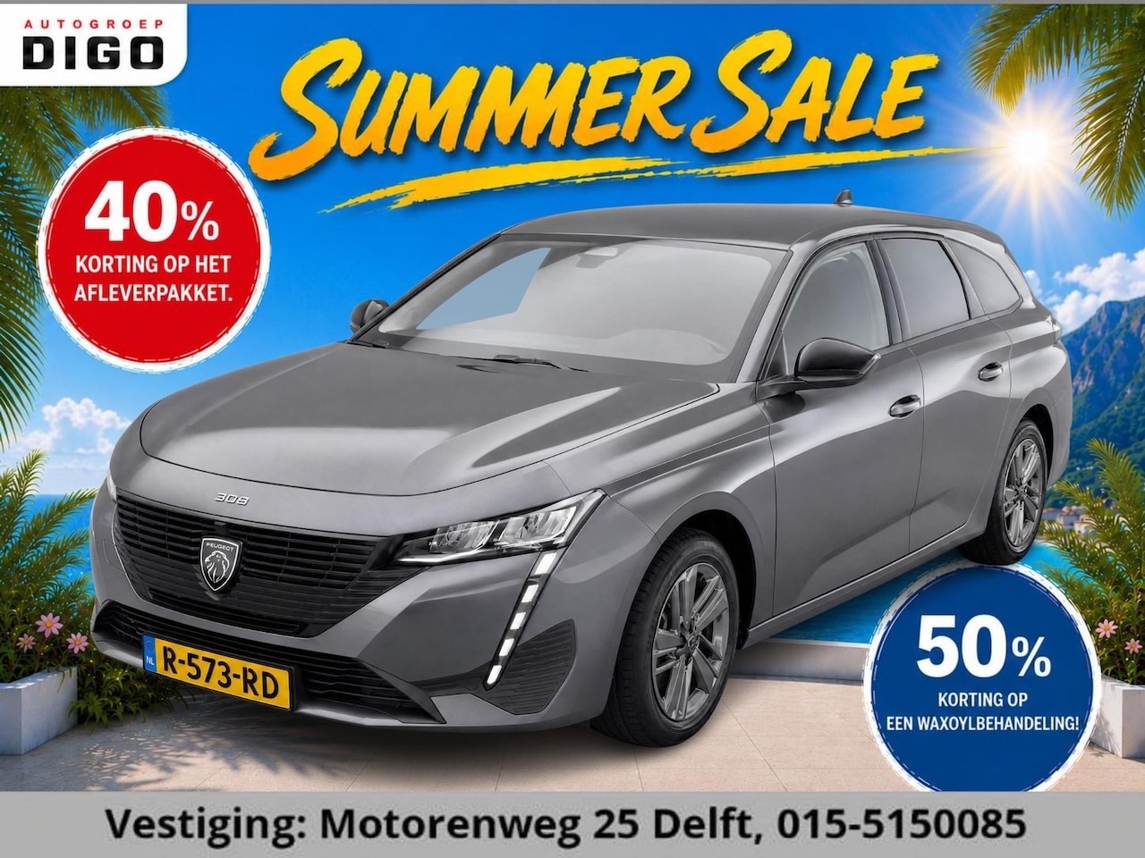 Peugeot 308 SW - 1.2 BUSINESS 130 PK NAVI 1e EIG. GARANTIE 10-2032* SLECHTS 27.000 KM. NL AUTO! PDC. APPLE - AutoWereld.nl