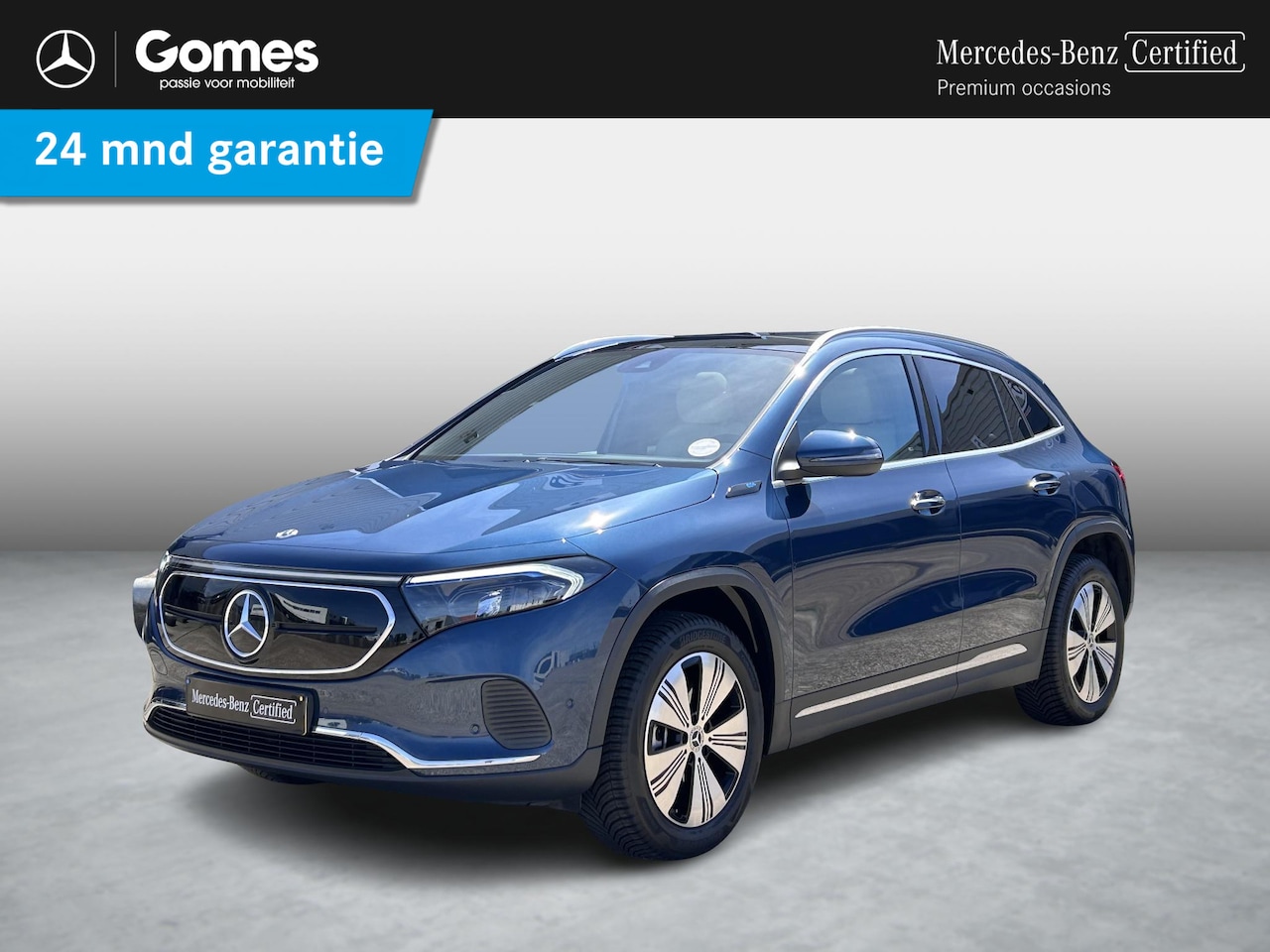 Mercedes-Benz EQA - 250 Luxury Line 67 kWh | Beige Leder | Panoramadak | Trekhaak | Adaptief Cruise Control - AutoWereld.nl
