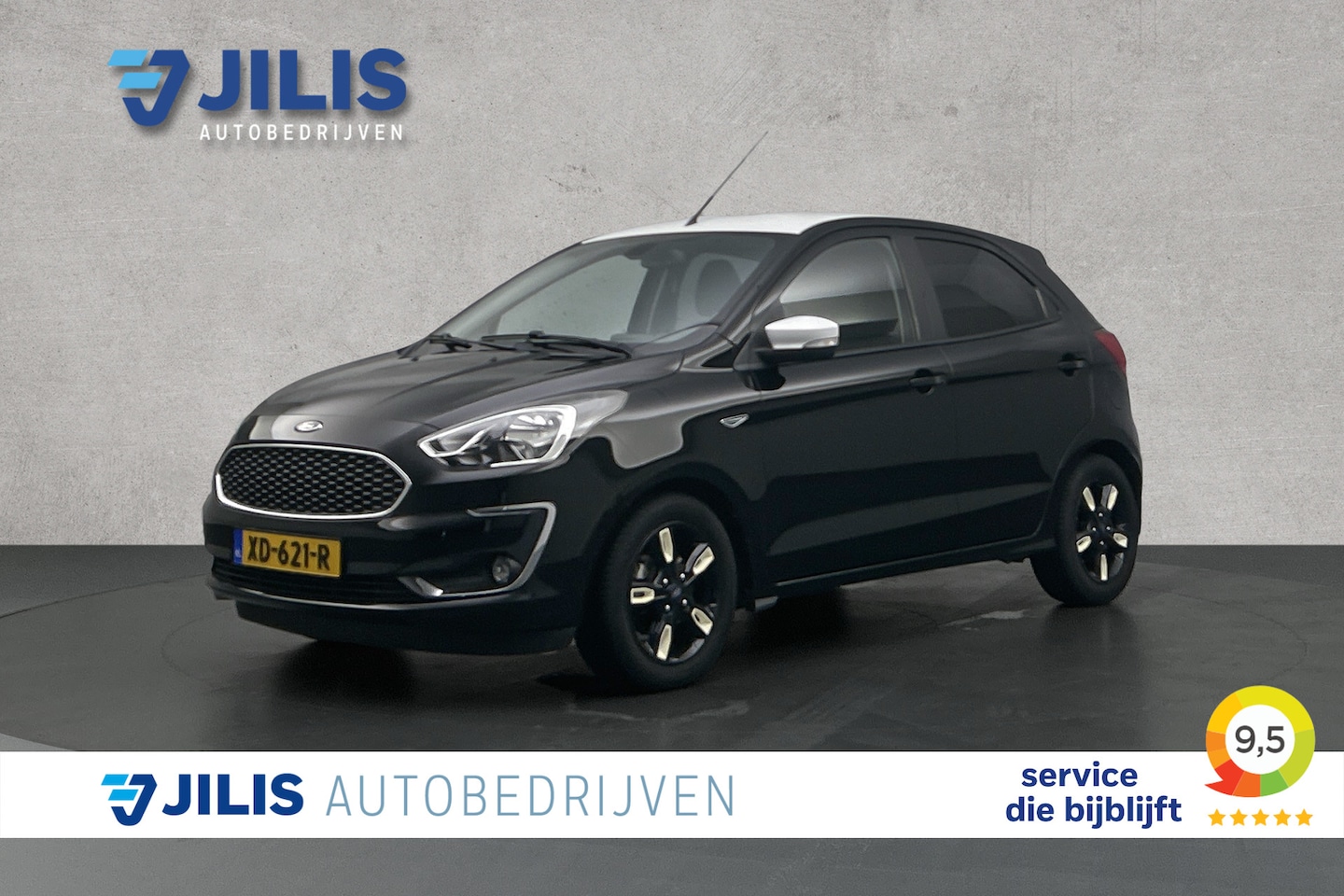Ford Ka - 1.2 Trend Ultimate Black | Trekhaak | Apple Carplay | Cruise control - AutoWereld.nl