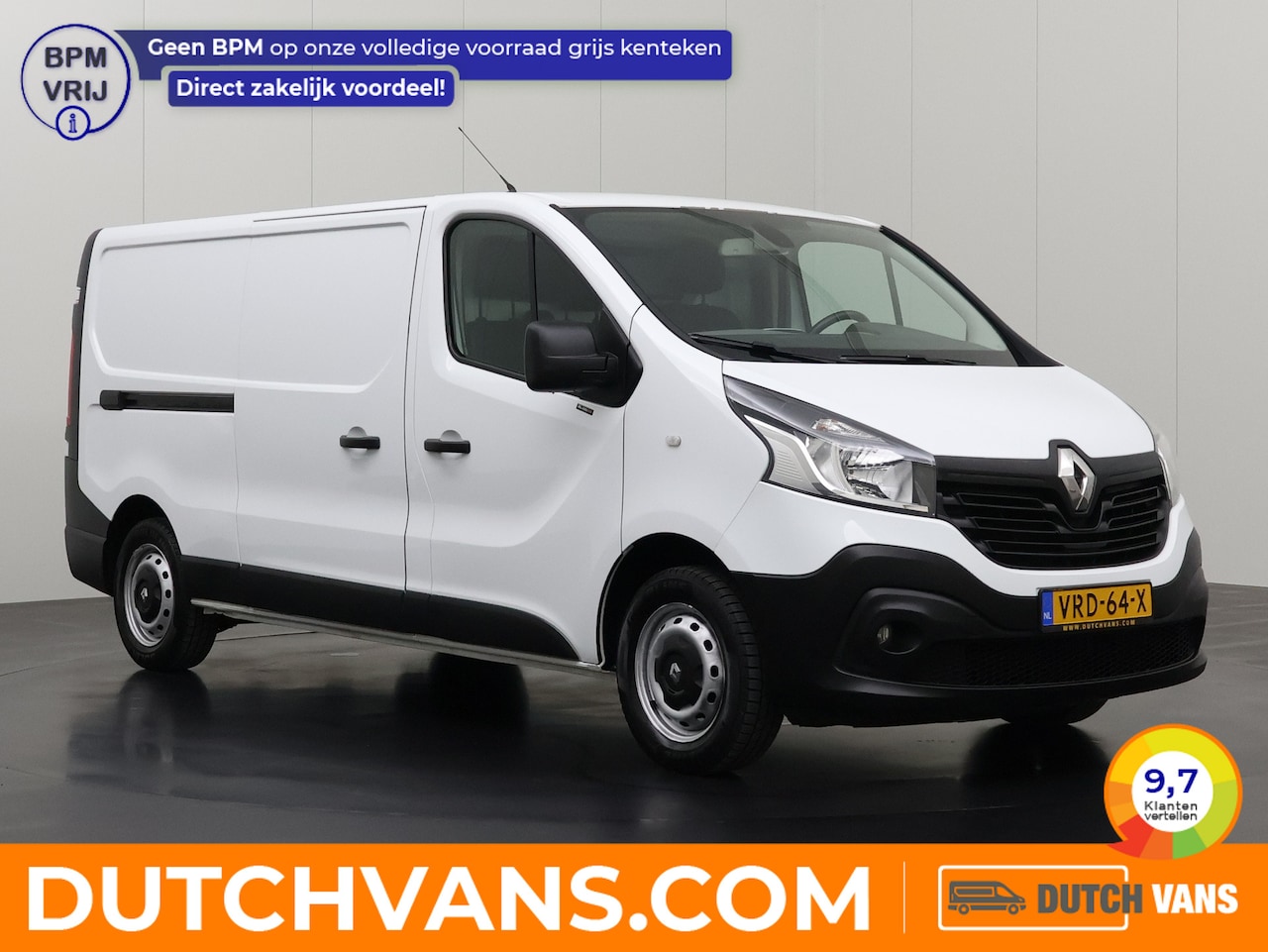 Renault Trafic - 1.6DCi 120PK Lang | Euro 6 | Camera | Airco | Cruise | 3-Zits | Trekhaak | Betimmering - AutoWereld.nl