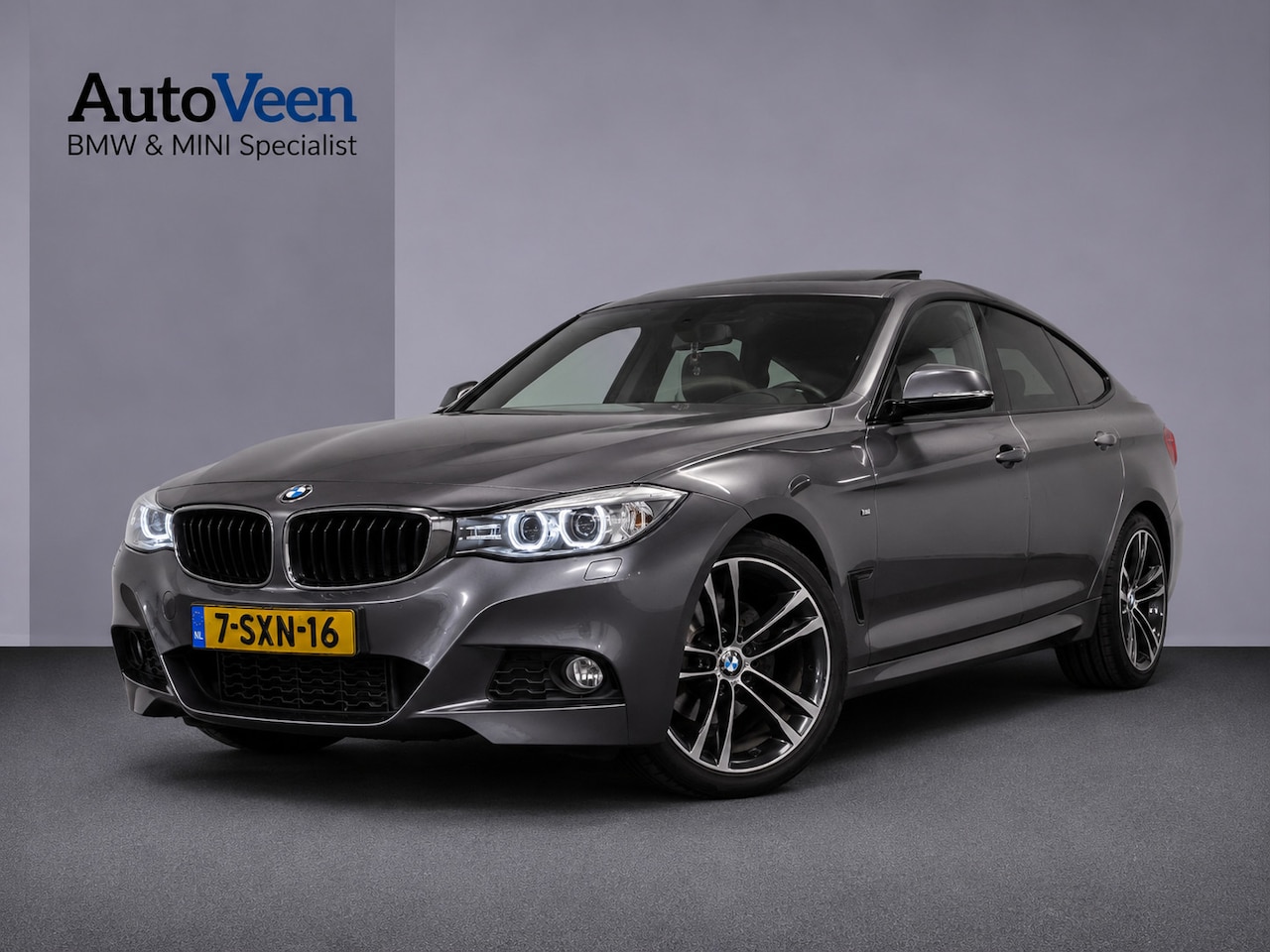 BMW 3-serie Gran Turismo - 320i High Executive (M-SPORT, PANO, LEDER, NAVI, DEALER ONDERHOUDEN) - AutoWereld.nl