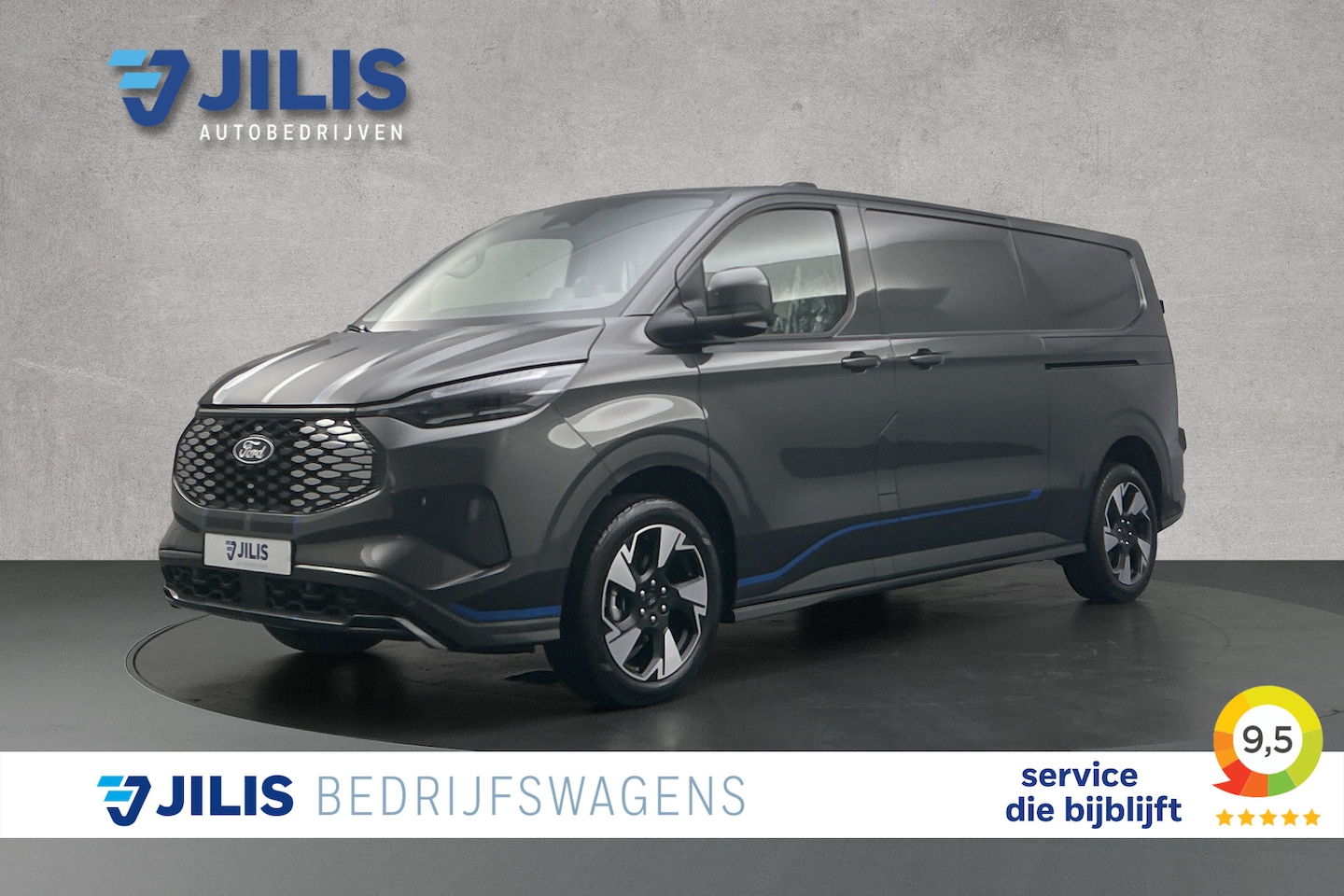 Ford E-Transit Cust. - 340 L2 71KWh Sport | 2x schuifdeur | 3-zitplaatsen | Stoelverwarming - AutoWereld.nl