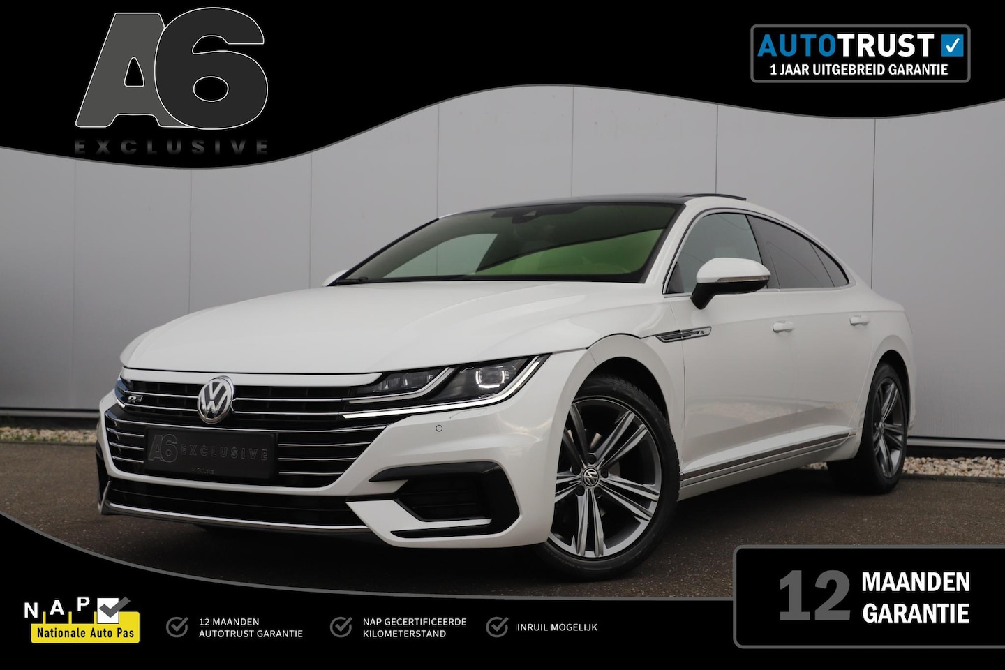 Volkswagen Arteon - 1.5 TSI Business R 150PK DSG Automaat Virtual Panoramadak Keyless Navigatie Adaptive Cruis - AutoWereld.nl