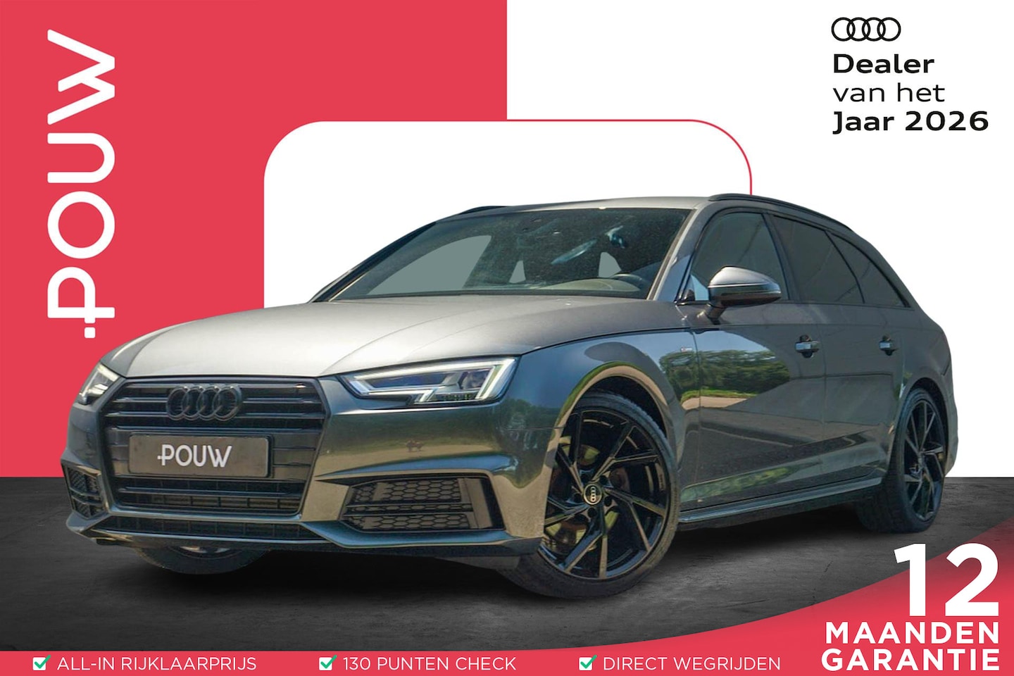 Audi A4 Avant - 2.0 TFSI 190pk S-tronic MHEV Sport S line edition | 19" Velgen | Sportstoelen | Stoelverwa - AutoWereld.nl