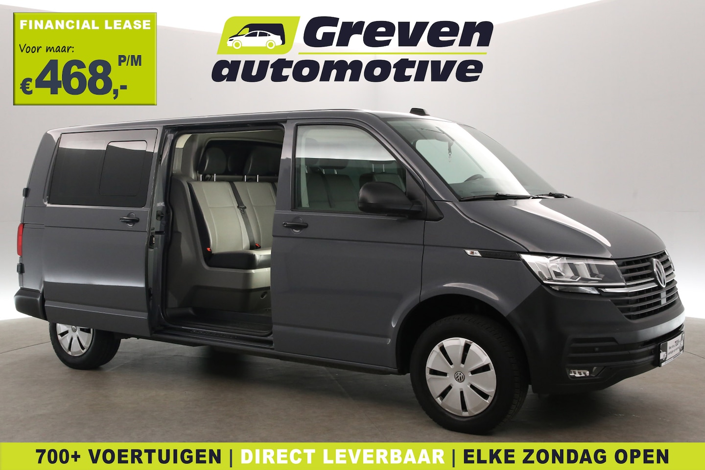 Volkswagen Transporter - 2.0 TDI L2H1 | DC | 6 Zits | Airco | Camera | Trekhaak | Carplay - AutoWereld.nl