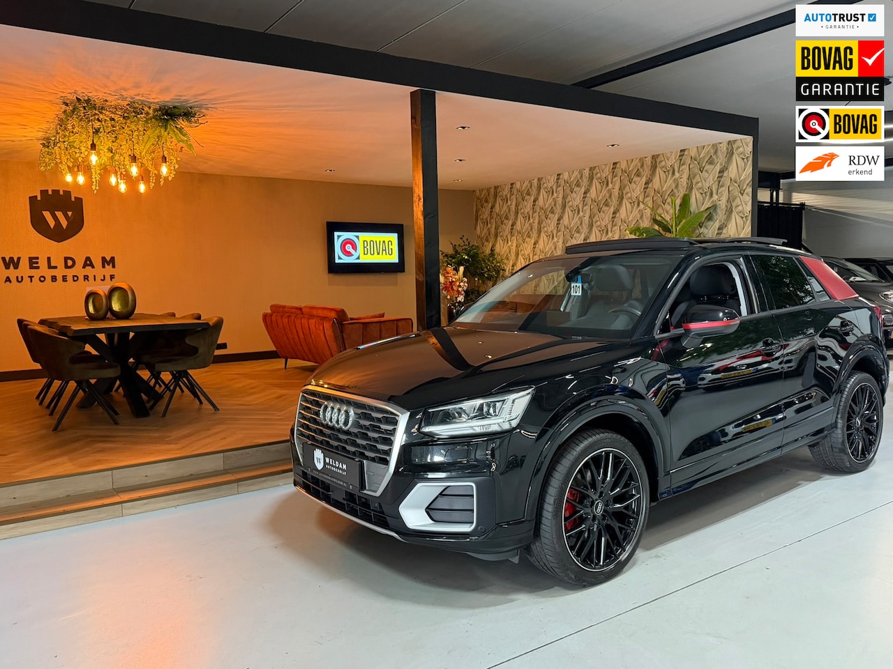 Audi Q2 - 2.0 TFSI Quattro Sport|Black on Black|Carplay|Groot Navi|B&O|Pano|Virtual Cockpit|Dodehoek - AutoWereld.nl