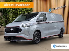 Ford Transit Custom - Kasten Transit Custom Dubbel Cab. Grey Platinum | Leer | Spoilerpakket | Striping | AGR |