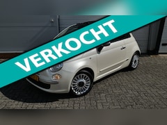 Fiat 500 - 1.2 Lounge NL-auto NAP Automaat Creme/Parelmoer-lak Opendak /Schuifdak 2e eigenaar