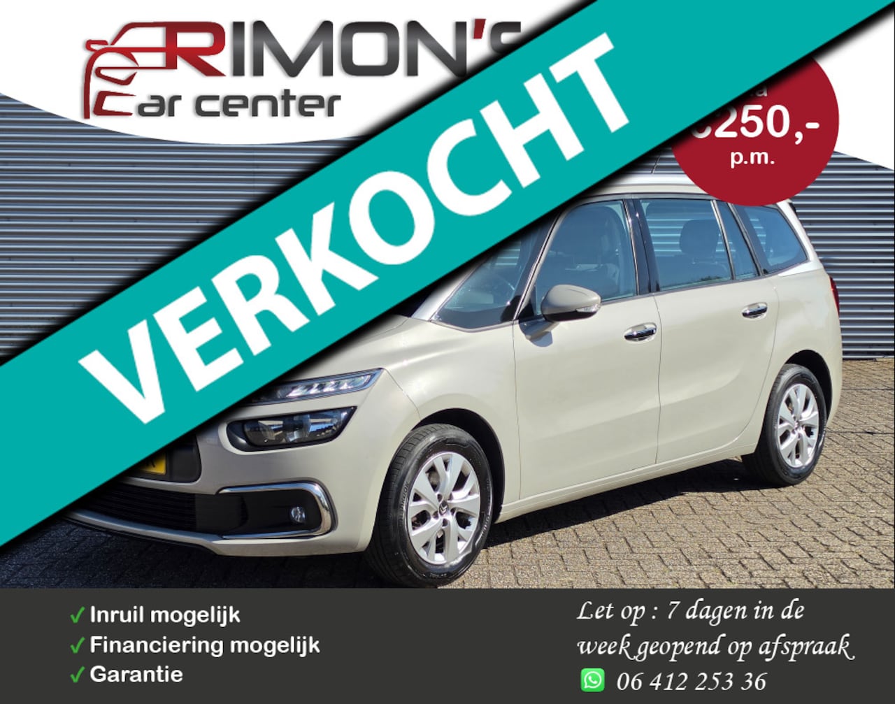 Citroën Grand C4 Picasso - 1.2 Dealer Onderhouden 7 Persoons Navi Airco - AutoWereld.nl