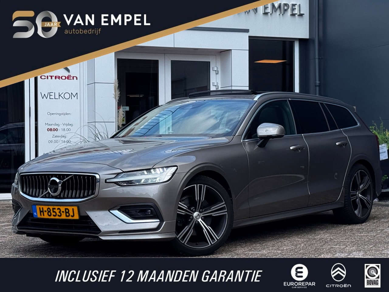Volvo V60 - 2.0 T4 Inscription Polestar | Trekhaak | Pano | NL-Auto | Leder + Memory | 360 Camera | Ad - AutoWereld.nl