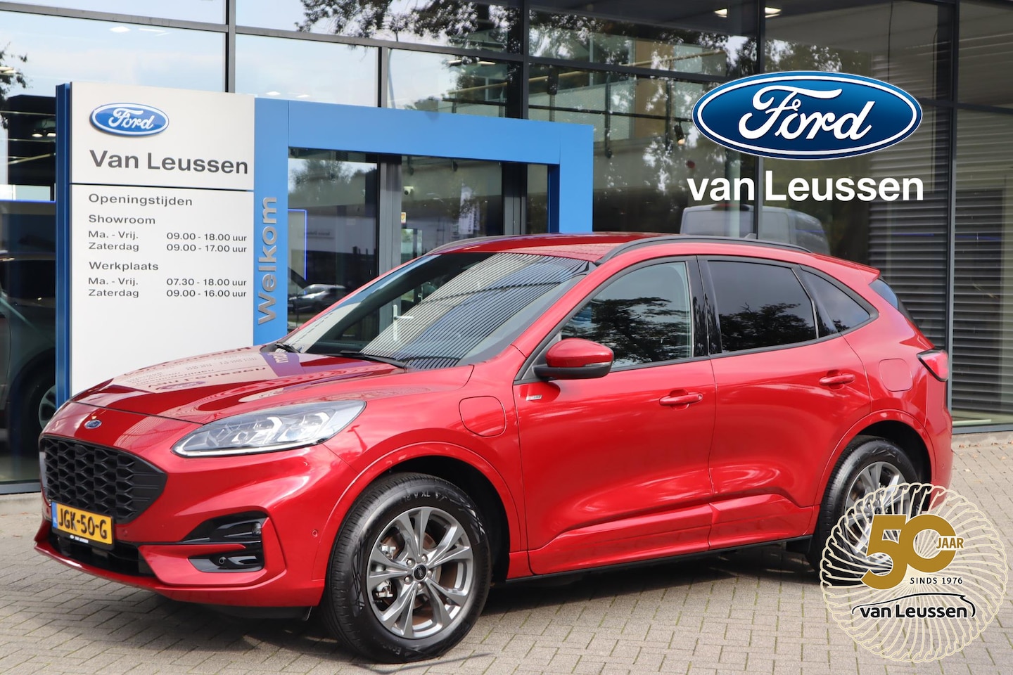 Ford Kuga - 2.5 PHEV ST-LINE-X 4-JAAR-FABR.GARANTIE B&O-AUDIO 2XCAMERA BLIND-SPOT EL-STOELEN EL-ACHTER - AutoWereld.nl