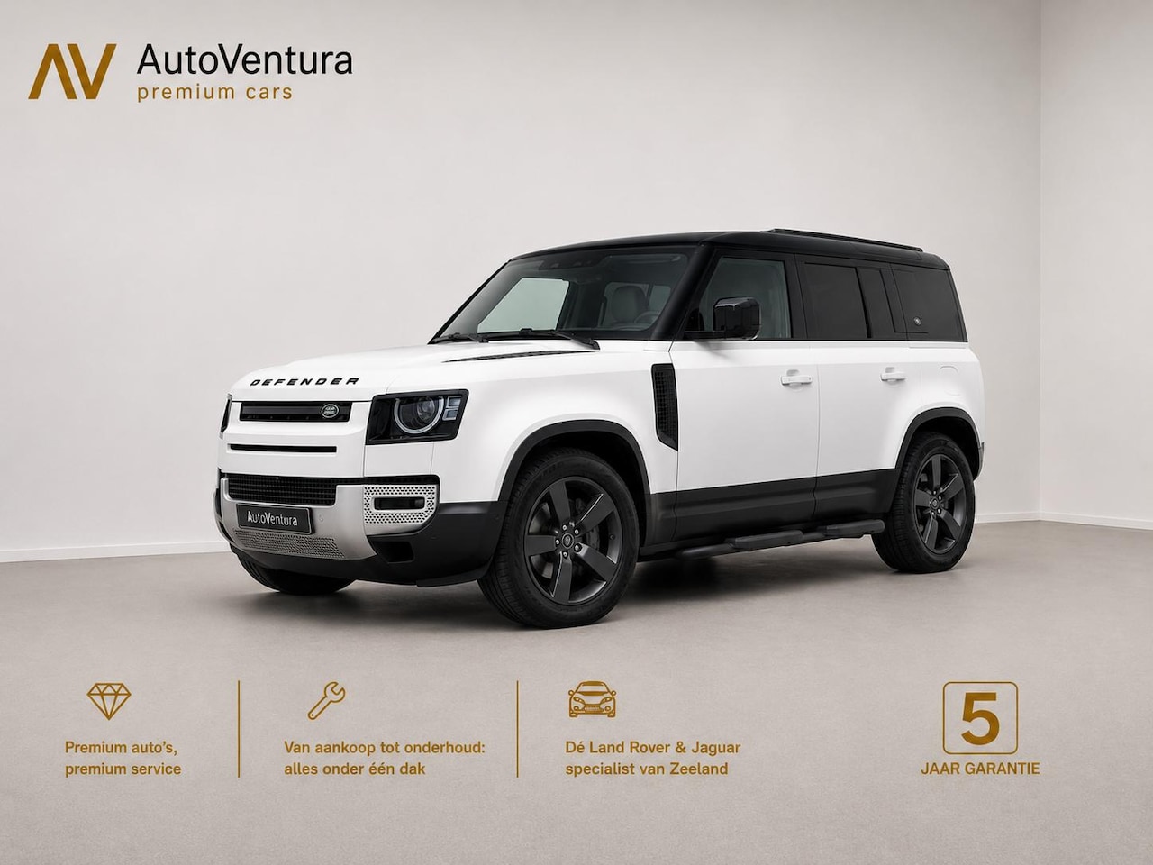 Land Rover Defender - l Schuif-/kantel Panorama dak l Black Pack l Stuurwielverwarming l Trekhaak l Treekplank - AutoWereld.nl